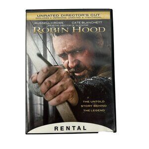Robin Hood DVD Unrated Directors Cut Rental Russell Crowe Cate Blanchett